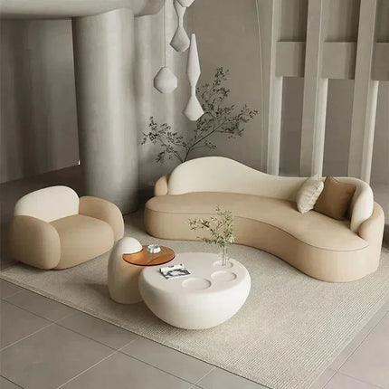 Tarrasa Nordic Designer Minimalist Floor Sofa Set – Modern Lazy Lounge for Living Room, Garden & Patio Spaces - Uber Decor