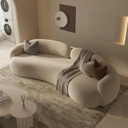 Riga European Sofa – Luxury Nordic Floor Lounge with Oversized Armrests & Custom Upholstery - Uber Decor
