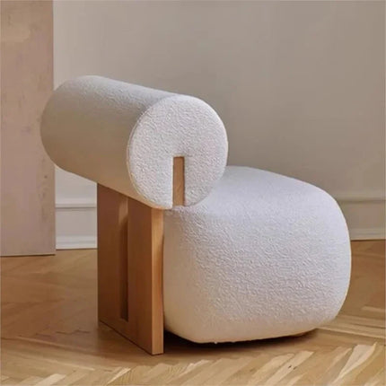 Siya Modern Unique Accent Chair with Backrest – Nordic Living Room Furniture - Uber Decor