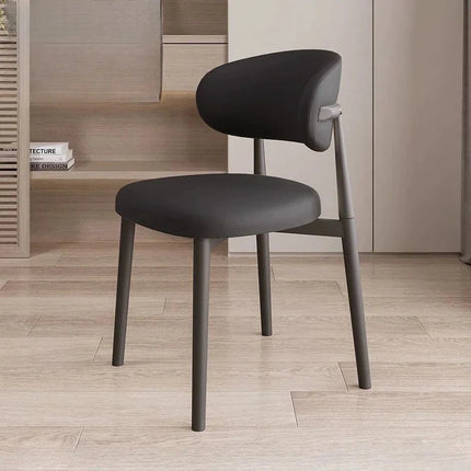 NORDLUX – Modern Nordic Dining Chair with Curved Backrest for Home, Kitchen & Restaurant Spaces - Uber Decor