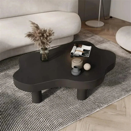 Tocantins Cloud Pine Coffee Table Organic Nordic Design Natural Pine Finish Rounded Legs Minimalist Centerpiece for Modern Living Spaces - Uber Decor