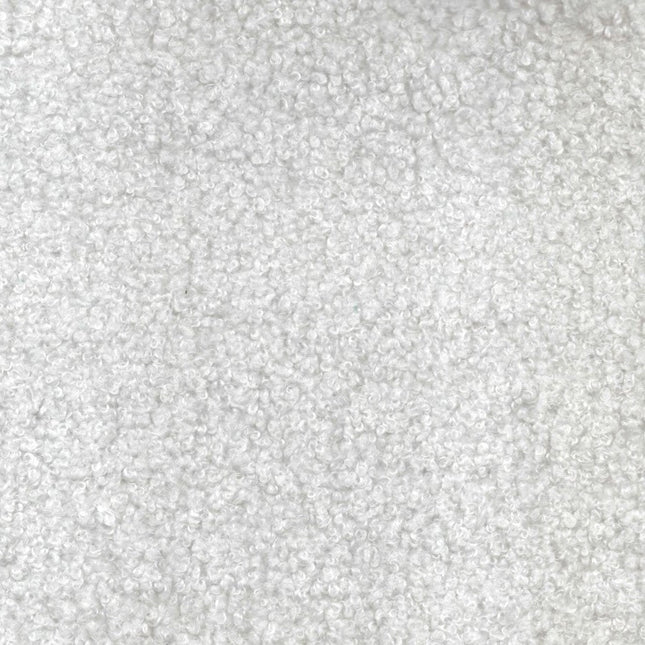 BUCKLEBERRY - Boucle Upholstery Fabric- Arctic White - Uber Decor