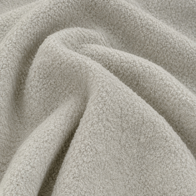 BUCKLEBERRY - Boucle Upholstery Fabric- Light Stone