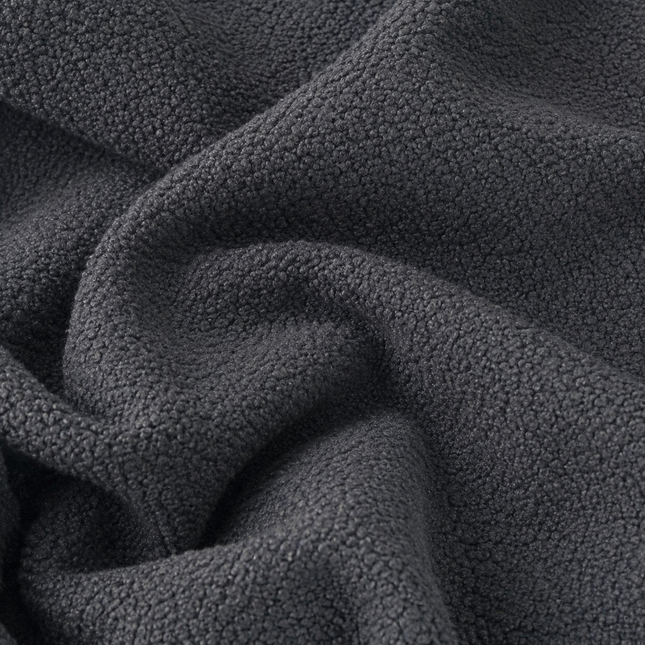 BUCKLEBERRY - Boucle Upholstery Fabric- Stone Charcoal