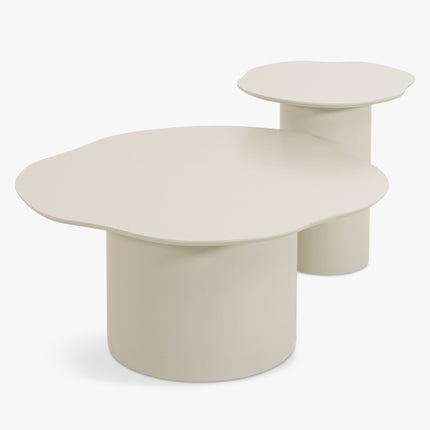 Dawson Sculptural Coffee Table for Modern Family Lounge Contemporary Organic Design Solid Surface Finish Custom Made Center Table
