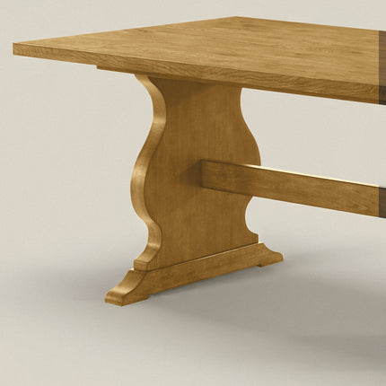 Hearthwood Gather Solid Wood Dining Table Classic Contemporary Design for Dining Room and Family Dining Spaces