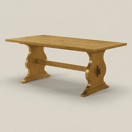 Hearthwood Gather Solid Wood Dining Table Classic Contemporary Design for Dining Room and Family Dining Spaces