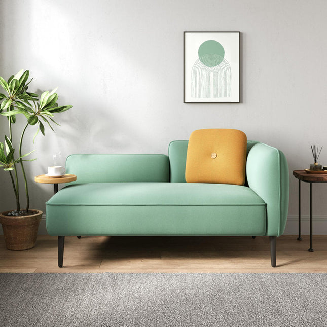 Osaka 62" 2‑Seater Couch with Movable Side Table – Mid‑Century Sofa for Living & Lounge Spaces - Uber Decor