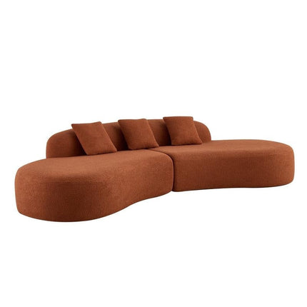 Cannes Curved Sofa- 5-Seater Modern Curved Sofa Set for Living Room, Studio Apartment or Hotel - Uber Decor