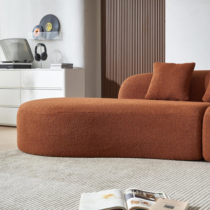 Cannes Curved Sofa- 5-Seater Modern Curved Sofa Set for Living Room, Studio Apartment or Hotel - Uber Decor
