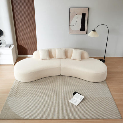 Cannes Curved Sofa- 5-Seater Modern Curved Sofa Set for Living Room, Studio Apartment or Hotel - Uber Decor