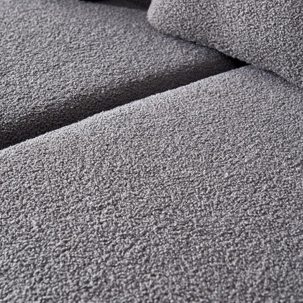 Cannes Curved Sofa- 5-Seater Modern Curved Sofa Set for Living Room, Studio Apartment or Hotel - Uber Decor