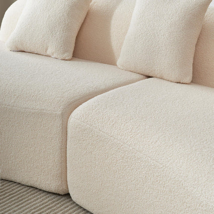 Cannes Curved Sofa- 5-Seater Modern Curved Sofa Set for Living Room, Studio Apartment or Hotel - Uber Decor