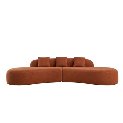 Cannes Curved Sofa- 5-Seater Modern Curved Sofa Set for Living Room, Studio Apartment or Hotel - Uber Decor