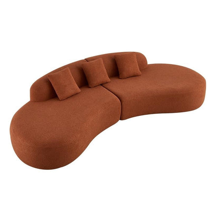 Cannes Curved Sofa- 5-Seater Modern Curved Sofa Set for Living Room, Studio Apartment or Hotel - Uber Decor