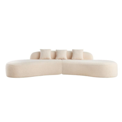 Cannes Curved Sofa- 5-Seater Modern Curved Sofa Set for Living Room, Studio Apartment or Hotel - Uber Decor