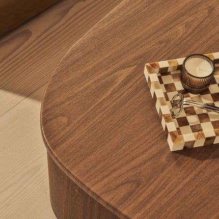 Belait Organic Coffee Table Contemporary Luxe Italian Inspired Minimal Designer Center Table Custom Finish Statement Table for Designer Studio