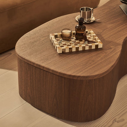 Belait Organic Coffee Table Contemporary Luxe Italian Inspired Minimal Designer Center Table Custom Finish Statement Table for Designer Studio