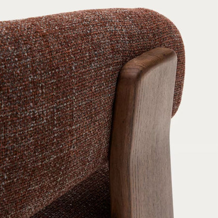 Tranquil Arc Living Room Chair Mid Century Modern American Inspired Solid Wood Frame Fixed Base Contemporary Chair Lounge and Bedroom - Uber Decor