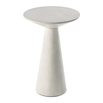 The Aria Cone End Table – Custom Wooden Conical Pedestal in Japandi Scandinavian Style for Living Room, Bedroom, or Lounge - Uber Decor
