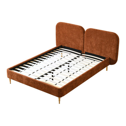 OakWing Modern Upholstered Platform Customisable Bed for Elegant Bedrooms - Uber Decor