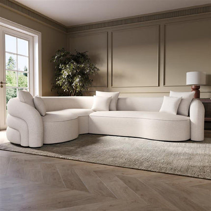 Lubeck Sculptural Sectional Sofa with Organic Silhouette Customisable Luxury Corner Couch for Elegant Contemporary Interiors