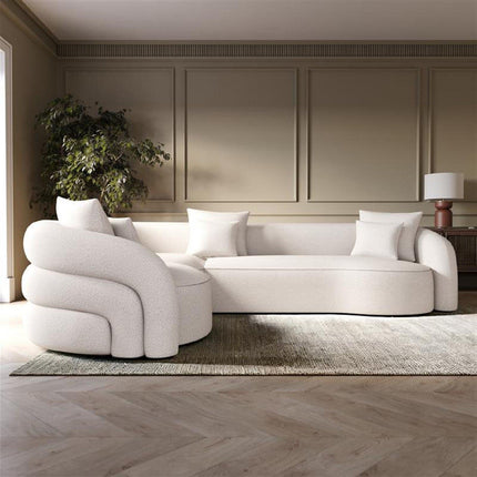 Lubeck Sculptural Sectional Sofa with Organic Silhouette Customisable Luxury Corner Couch for Elegant Contemporary Interiors