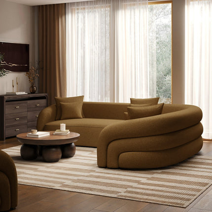 Lubeck Sculptural Sectional Sofa with Organic Silhouette Customisable Luxury Corner Couch for Elegant Contemporary Interiors