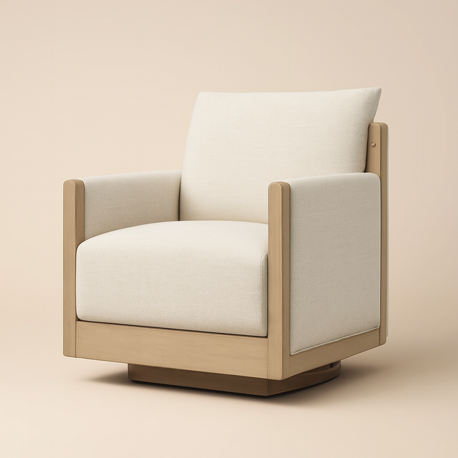 Zenwood Accent Chair – Japandi Minimalist Chair | Customizable Design for Living Room or Bedroom - Uber Decor