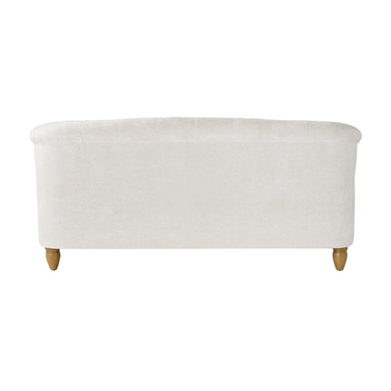Nestrel Rolled‑Back 3‑Seater Tufted Sofa – Traditional American Modern Couch for Living Room - Uber Decor