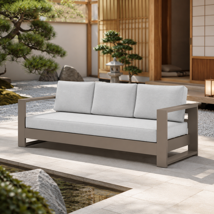 Stonewyn Outdoor Sofa Minimalist Patio Seating for Terraces, Rooftops & Urban Gardens