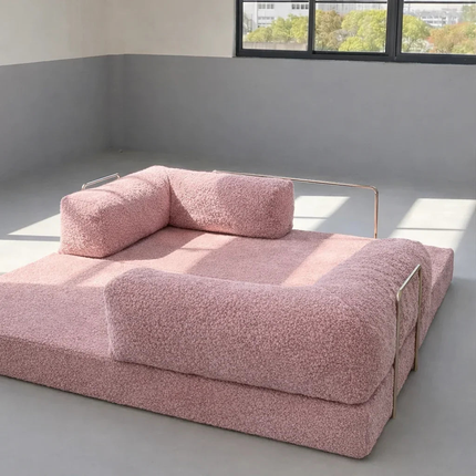 The Teddy Block Sofa- 5-in-1 Modern Adjustable Sofa Cum Bed for Guest Room, Kids Room, Bedroom or Living Room- Custom Fabric and Size