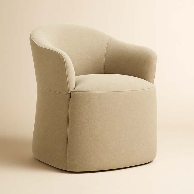 Blyss Contemporary Side Chair with Curved Back and Seamless Silhouette Ideal for Dining Room Bedroom or Lounge Space - Uber Decor