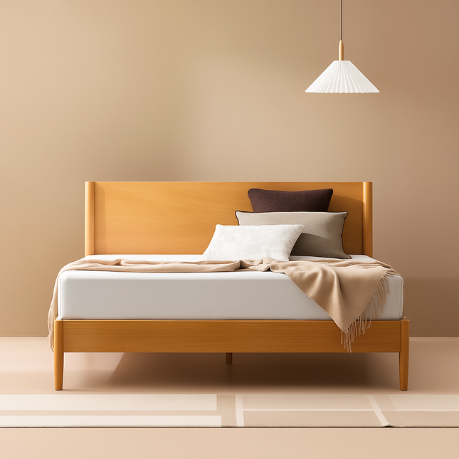 BirchAura Sleek Platform Customisable Bed for Minimalist Bedrooms - Uber Decor