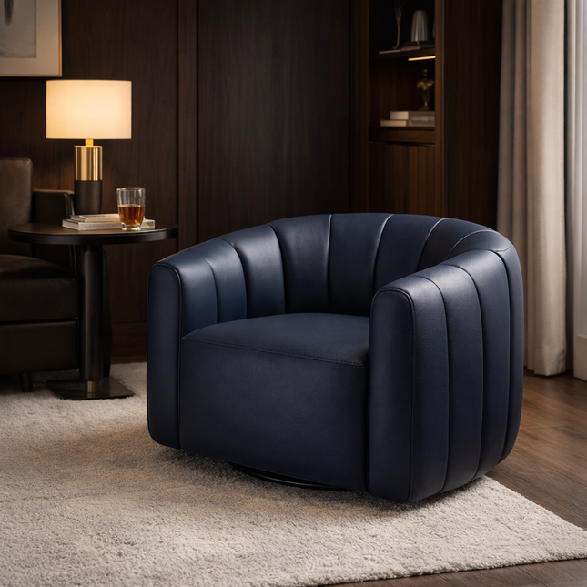 Serenity Curve Wabi-Sabi Mid-Century Japandi Lounge Chair – Minimalist Accent Chair for Living Room
