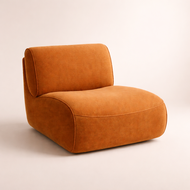 Seyra- Unique Modern Iconic Swivel Upholstered Accent Chair for Living Room or Office