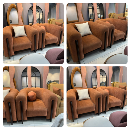 Brio Accent Chair – Ready to Ship Contemporary Sculpted Seating for Living Room and Lounge Spaces