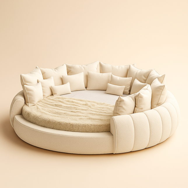 Doze Dome Round Cloud Bed – Luxe Living Room & Lounge Highlight - Uber Decor