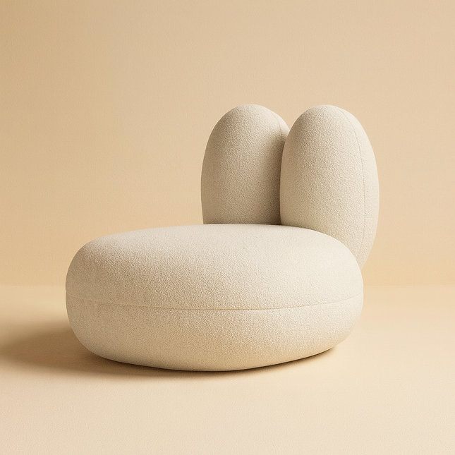 Pebblo Nest Statement Lounge Chair Playful Postmodern Accent for Modern Living Room and Bedroom Interiors - Uber Decor