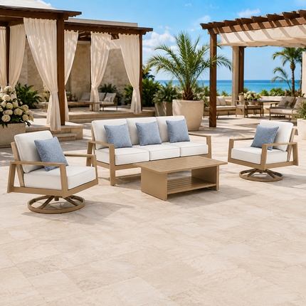 Skyvora Armchair & Outdoor Sofa Set Modern Seating for Patios, Rooftops & Garden Decks