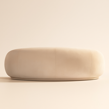 Santiago Serenity Sofa - Contemporary & Boho Style - Curved Couch - For Living Room - Uber Decor