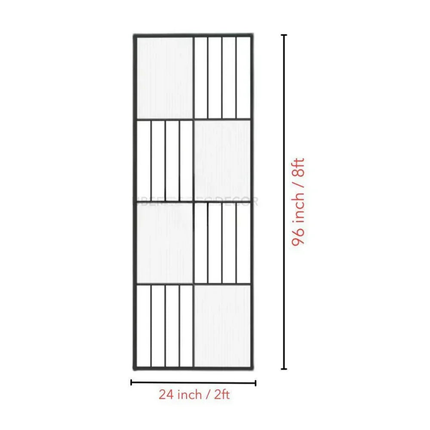 NOIRIS Stainless Steel Glass Room Divider Floor To Ceiling Partition For Bedroom Living Room And Passage