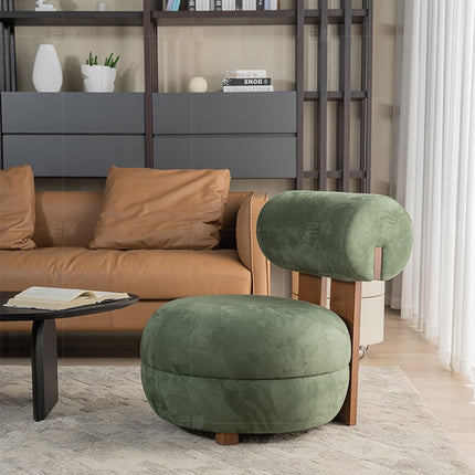 Siya Modern Unique Accent Chair with Backrest – Nordic Living Room Furniture - Uber Decor