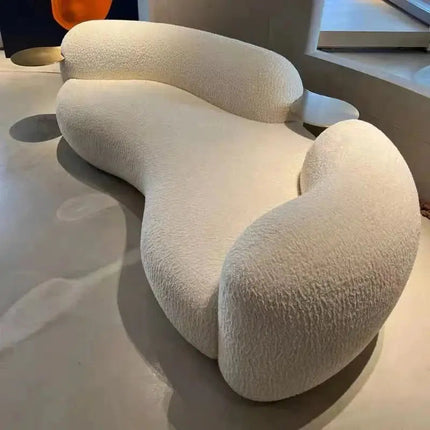 SkyHaven Cloud Lounge Sofa - Ultra-Soft Curved Couch for Minimalist Living Rooms - Uber Decor