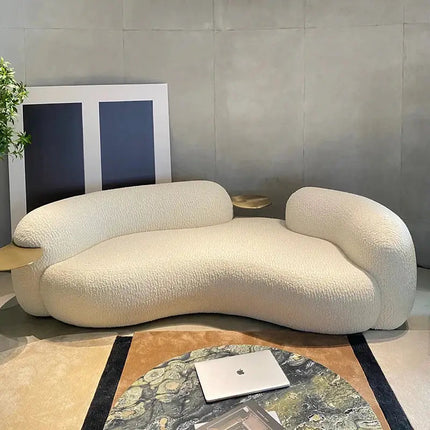 SkyHaven Cloud Lounge Sofa - Ultra-Soft Curved Couch for Minimalist Living Rooms - Uber Decor