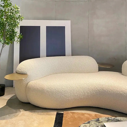 SkyHaven Cloud Lounge Sofa - Ultra-Soft Curved Couch for Minimalist Living Rooms - Uber Decor