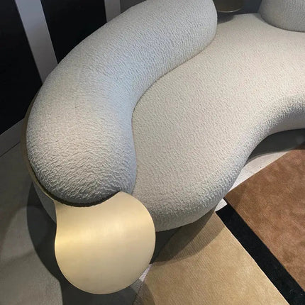 SkyHaven Cloud Lounge Sofa - Ultra-Soft Curved Couch for Minimalist Living Rooms - Uber Decor