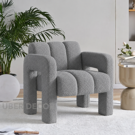 Avira Regal Bedroom Accent Chair – Ready to Ship Comfy Reading Nook Chair for Home