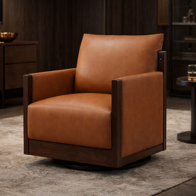 Zenwood Wabi-Sabi Japandi Accent Chair – Minimalist Customisable Chair for Living Room or Bedroom