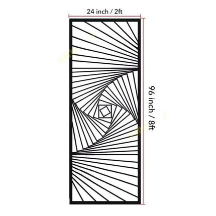 SPIRA Stainless Steel Artistic Room Divider With Spiral Line Design For Living Room Dining Area And Statement Interior Spaces
